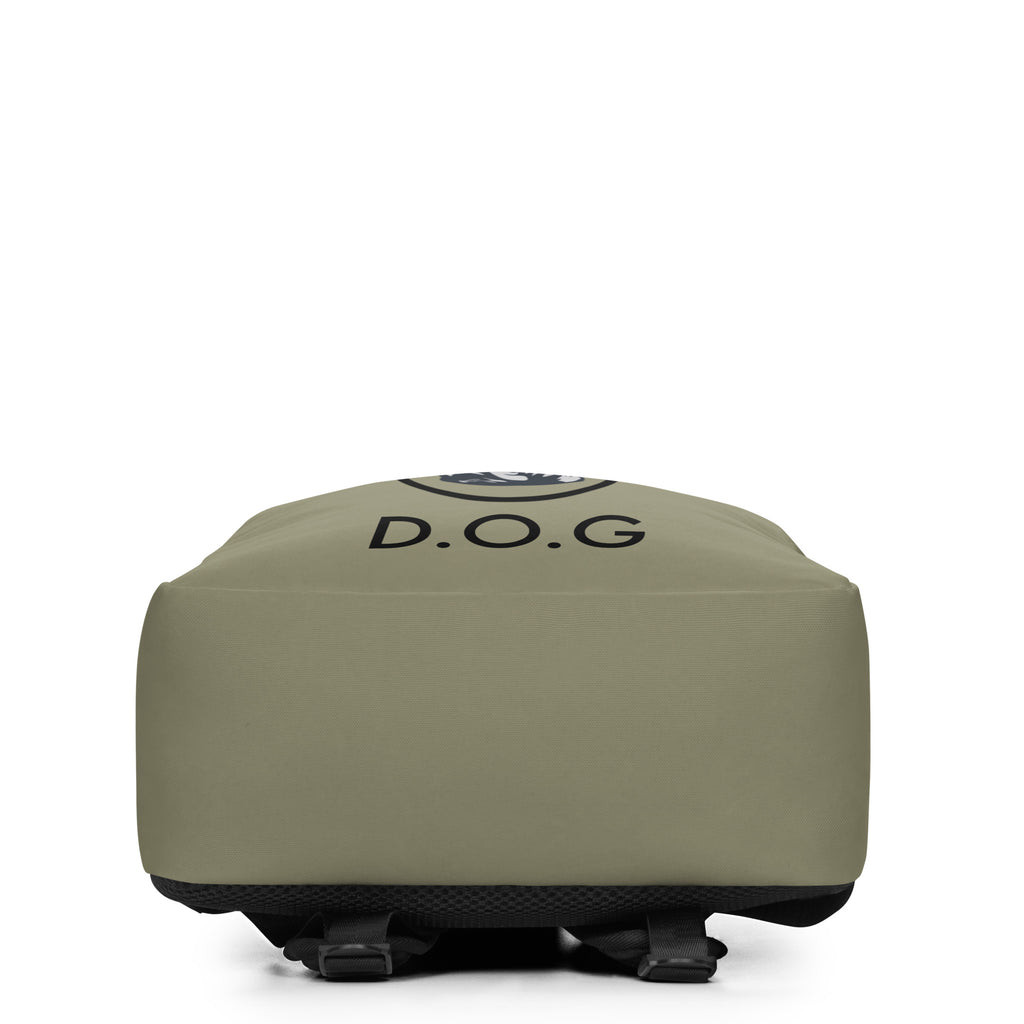 DOG Army Green Minimalist Backpack Bottom