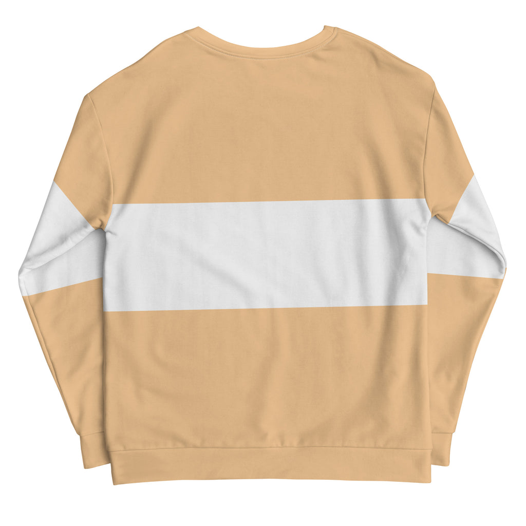 DOG Chic Beige & White Block Sweatshirt Back