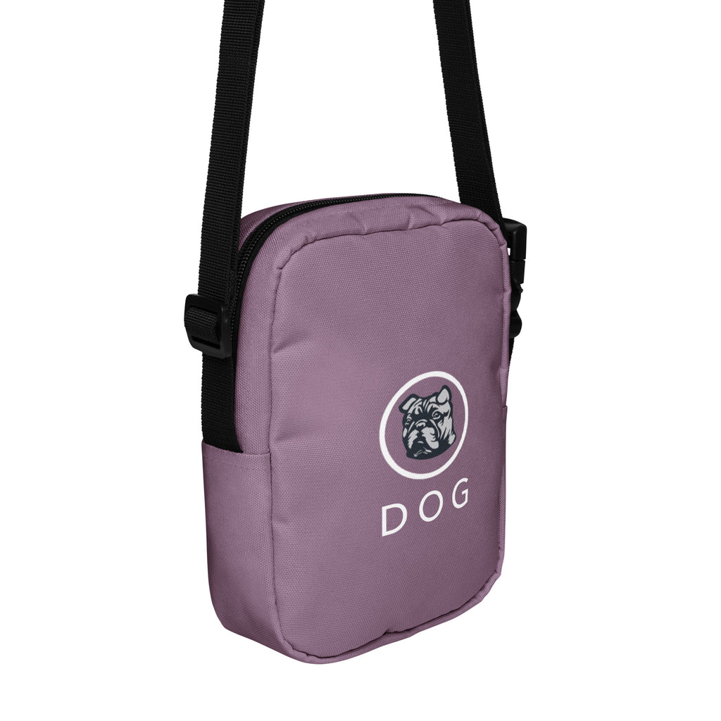 DOG Crossbody Bag Purple Hanging 